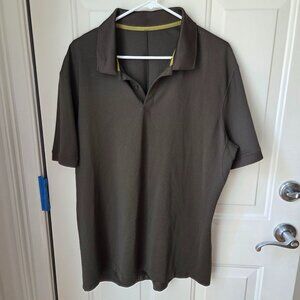 NWOT-Lululemon Evolution Polo Shirt Golf Athleisure Luxury Olive Green Men L